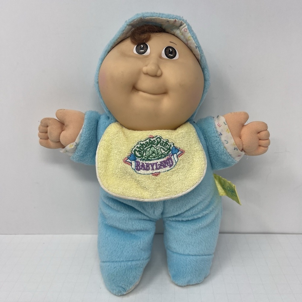 Cabbage Patch Babyland Baby Boy Doll‎ Rattle Plush 10" Hasbro Toy